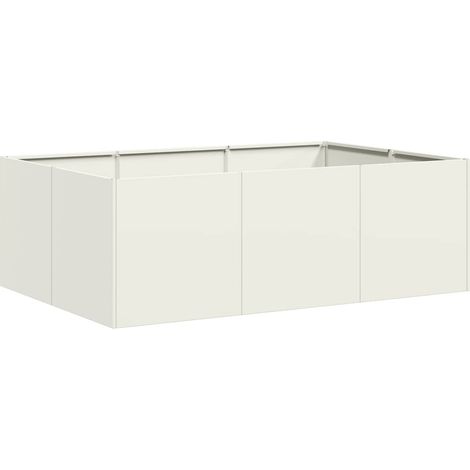 Maison Exclusive - Jardinière blanc 120x80x40 cm acier