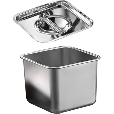 RHG Pot de stockage de distributeur de nourriture de petit récipient d'acier inoxydable