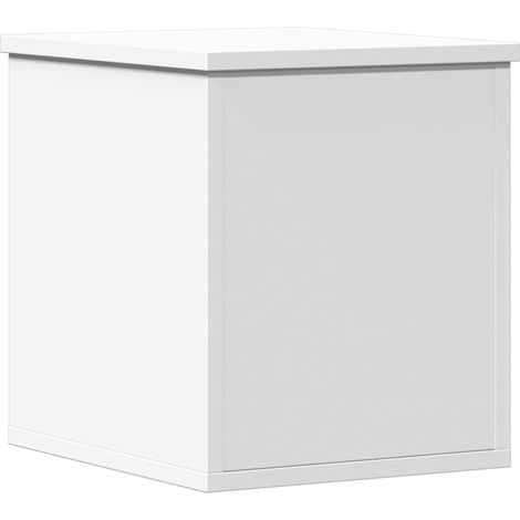 Maison Exclusive - Caja de almacenaje madera de ingeniería blanco