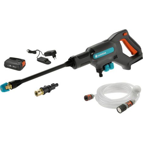 GARDENA Idropulitrice a batteria portatile AquaClean 24/18 V POWER FOR ALL, set pronto all'uso (14800-20)