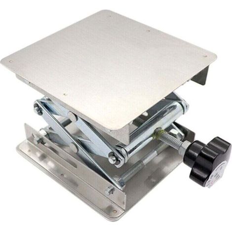 Petite table élévatrice en acier inoxydable Positionneur d'élévateur manuel portable Outil d'assistant expérimental/soudure