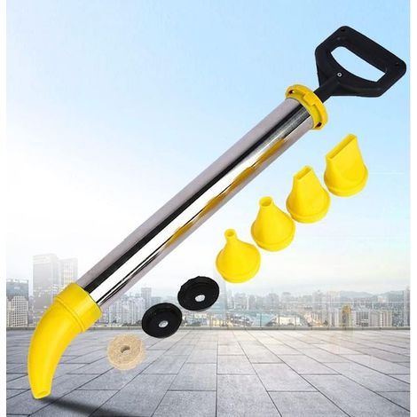 Mortar Pointing Grouting Gun Mortar Sprayer Applicator Stainless Steel Cement Caulking Gun Cement Caulking Pump with 5 Nozzle (1/5)