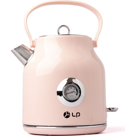 Bouilloire électrique inox 1,7 L, arrêt automatique 100 °C, protection surchauffe, finition chromée, usage familial (1/5)