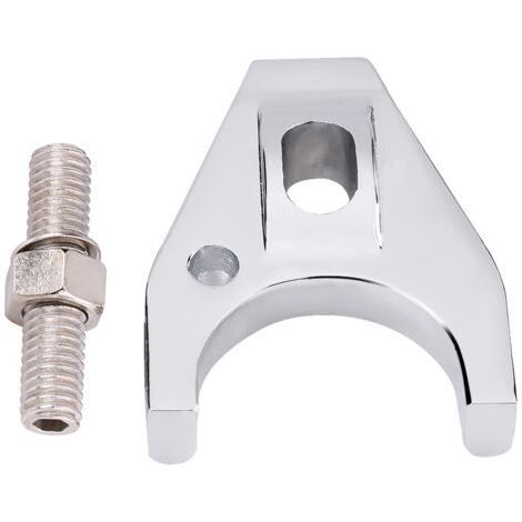 Soporte de distribuidor, collarín de distribuidor de aluminio mecanizado plateado, inoxidable, pulido, práctico, para V8 V6, repuesto para electrónica Chevy SBC BBC SB BB HEI (1/5)