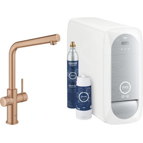 Grohe Blue Home Mitigeur monocommandé pour évier Starter Kit,