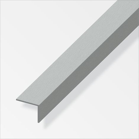 angolare in alluminio 25x20 effetto acciaio inox - 1 metro.