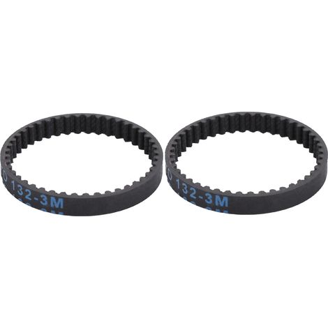2pcs 132mm caoutchouc boucle fermée courroie synchrone adaptée pour VS4-10 Axial SCX10/II/III (1/5)
