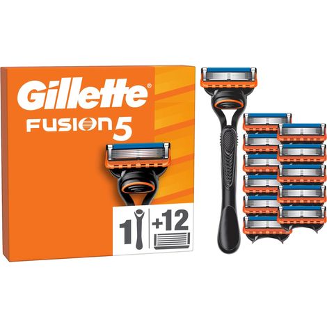 Gillette Fusion5 Systemklingen 12er+Handstück Ersatzklingen