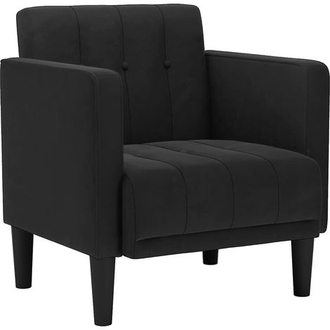 Maison Exclusive - Divano Sedia con Braccioli Nero 53 cm in Velluto