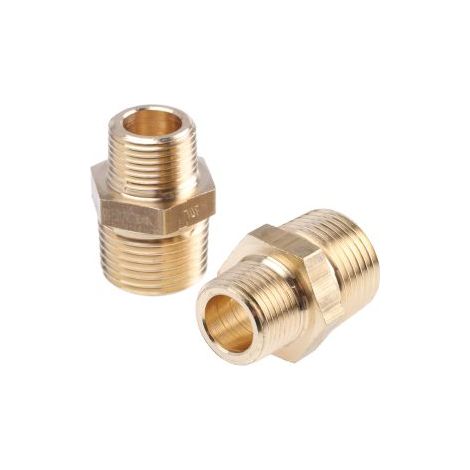 Adaptateur Laiton Droit Legris R Mâle 1/2pouce - Mâle 3/8pouce ( Prix pour Paquet de 5 )