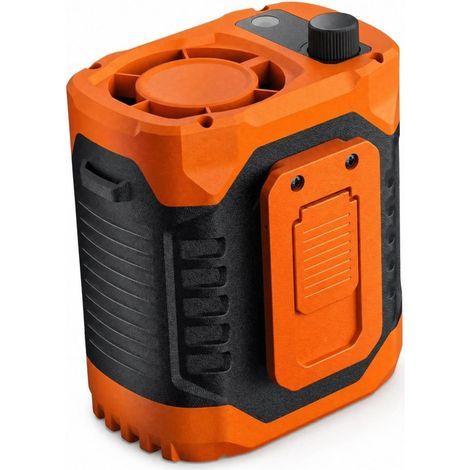 Komfortabler und verstellbarer tragbarer USB-Ventilator mit Kabel, ideal zum Laufen, für die Arbeit im Freien und zum Angeln, orange (1/5)