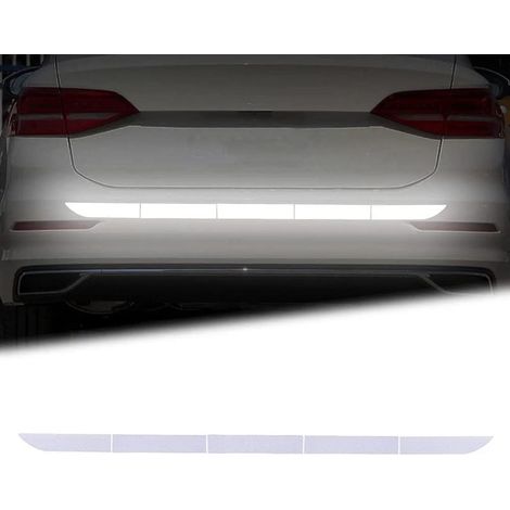 Scotch Reflechissant Blanc, Autocollants Réfléchissants Vision Nocturne,Autocollants de Sécurité Auto-Adhésifs étanches pour Voiture(2pcs) (1/5)