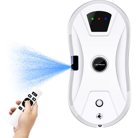 Liectroux YW610 Fensterputzroboter, Ultraschall-Wasserspray, Trocken- und Nassreinigung, KI-Pfad, Fernbedienung, 5 JAHRE GARANTIE