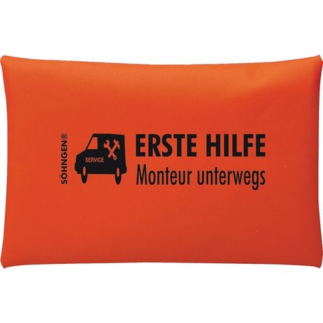 Erste Hilfe Tasche Monteur unterwegs B240xH170ca.mm orange SÖHNGEN (1/4)