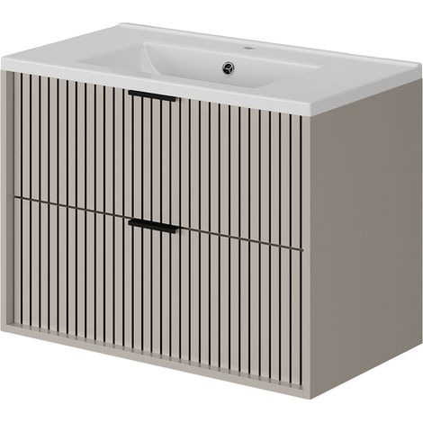 Conjunto de muebles de baño Ruford, Cachemira, 80 x 57 cm con lavabo, Vicco (1/5)