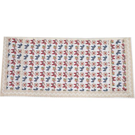 Housse Anti-Poussiere Pour Refrigerateur - En Coton Et Lin - Avec Poches Laterales - Convient Pour Four Micro-Ondes Et Fours A Toast - 1 Piece (1/5)