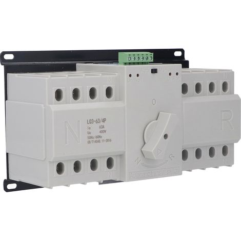 Automatischer Umschalter 4P 63A, AC400V Generator-Notstromschalter, Zweiphasen-Umschalter, Schutzart CB (1/5)