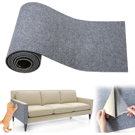 Alfombrilla rascador para gatos, alfombrilla de fieltro adhesivo recortable, protector para sofá y muebles, 60 cm x 100 cm (1/5)