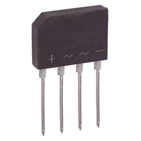 Puente Rectificador 400Vdc 2Amp 4 Hilos Planos  GBP204