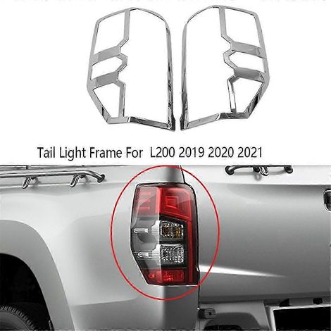 Embellecedor del marco de la luz trasera del coche, cubierta de la luz trasera para Mitsubishi Triton, cromado SZRH AV