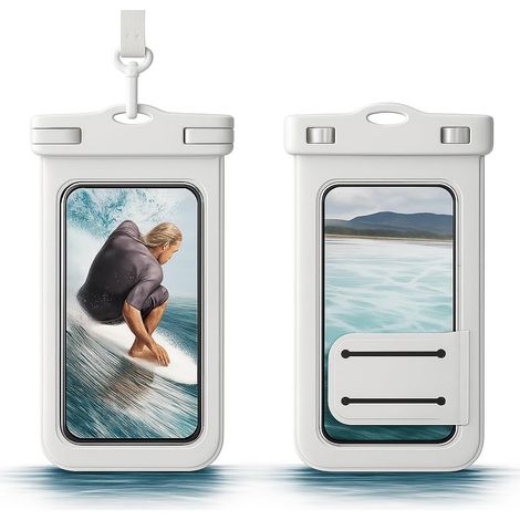 Coque de téléphone étanche pour la natation, coque de téléphone étanche IPX8, coque de téléphone sous-marine, adaptée pour iPhone 16 15 14 13 12 Pro XS, Samsung S24 S23 S22, Huawei P60 Mate 60 à 7,2",
