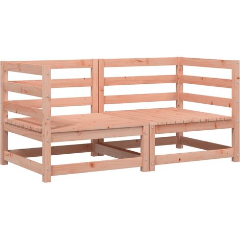 Maison Exclusive - Divani Angolari Giardino 2pz 70x70x67cm Legno Massello Douglas (1/5)