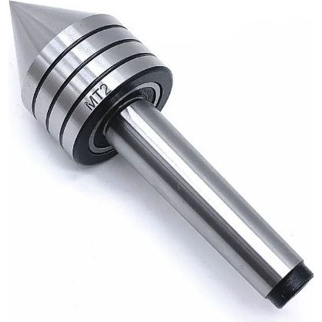 Contre-pointe tournante conique – Accessoire pour tour à métaux – Acier rapide pour haute précision – Support stable pour grandes pièces (1/5)