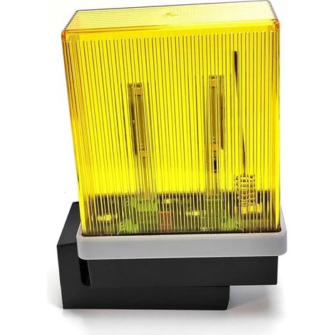 Lumière clignotante de Protection de sécurité LED, for ouvre-porte coulissante de Garage, alarme lumineuse 12V-265V AC/DC [Classe énergétique A]