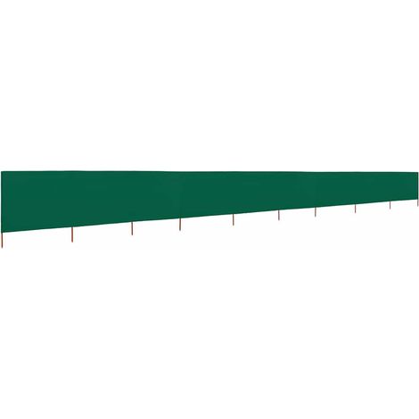 Paravent 9 panneaux Tissu 1200 x 120 cm Vert