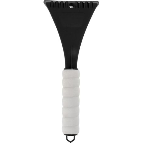 Grattoir à Glace pour Pare-Brise de Voiture avec Poignée Ergonomique EVA - Élément de Déneigement Portable avec Coins Arrondis pour Sécurité, Matériau PP Durable, Noir, 27cm