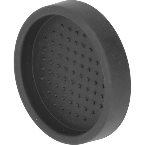 Tapis de tassage café noir, coussin rond anti-dérapant en silicone à trou unique, modèle H, pour barista. (1/5)