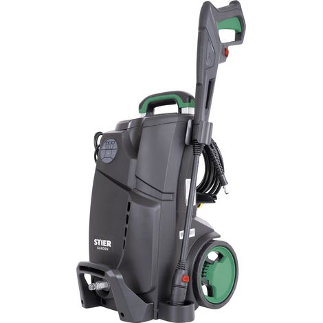STIER Hochdruckreiniger DIG-140 1900 W, 140 bar, 450 l/h, 3 Reinigungsstufen, 7-tlg. Zubehör, Wasserfilter, Schaumsystem, Hochdrucklanze mit Schnellkupplung, für Innen- und Außenbereich (1/5)
