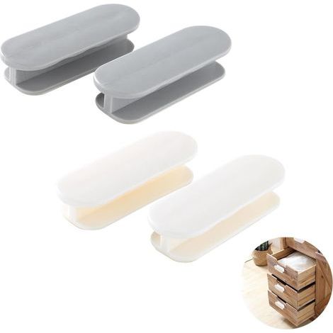 Juego de 4 manijas para puerta de balcón, manijas adhesivas de plástico para puertas, manijas para cajones sin perforación, manijas adhesivas resistentes para muebles, manijas adhesivas para ventanas  (1/5)