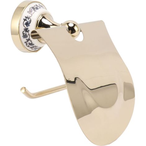 Bardusch - Porte-papier toilette doré Vintage, en acier inoxydable fin, pour salle de bain et cuisine (1/5)
