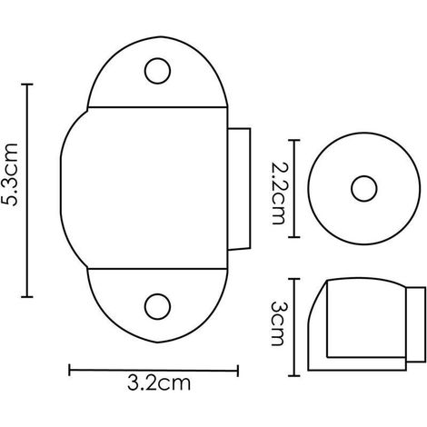 Butée de Porte Magnétique Encastrée au Sol en Métal Brossé pour Portes Intérieures et Extérieures – Fixation Discrète et Sécurisée (1/5)