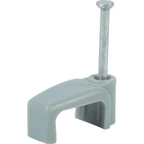 TIMCO Flat & Twin Cable Clips Grey - To fit 6.0mm