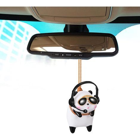 Panda-Schaukelanhänger für den Auto-Rückspiegel, Hängender Anhänger für den Auto-Rückspiegel, Auto-Innenausstattung für Damen und Herren (1/5)