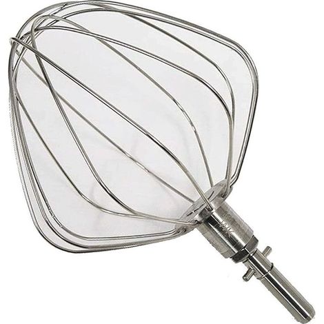 Fouet 6 branches en inox avec circlip pour robots CHEF (KW711660, KW717151) Robot ménager