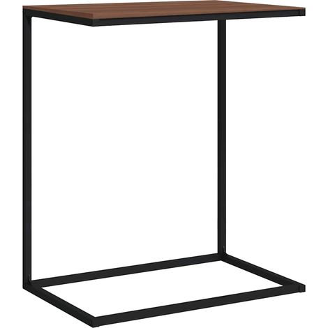 vidaXL Side Table Black 55x35x66 cm Engineered Wood