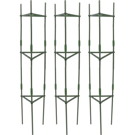 Stabiler, dreiteiliger Dreieckskäfig für Tomaten, Tomatenpflanzenstützen, Rankgitter, Gartenstützen und Blumentöpfe, für den Innen- und Außenbereich, 120 cm / 47,2 Zoll (1/5)