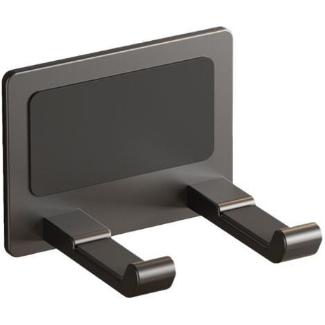 Hair Dryer Holder, Gray, 1 Unit, 432.5 Inch, No Drilling, Wall Mounted Bathroom Hair Dryer Holder. (1/5)