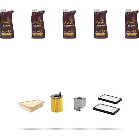 Kit tagliando 4 FILTRI e 5L OLIO compatibile con Mazda 2 (DE) 1.6 MZ-cd 70kw dal 2010 (1/5)