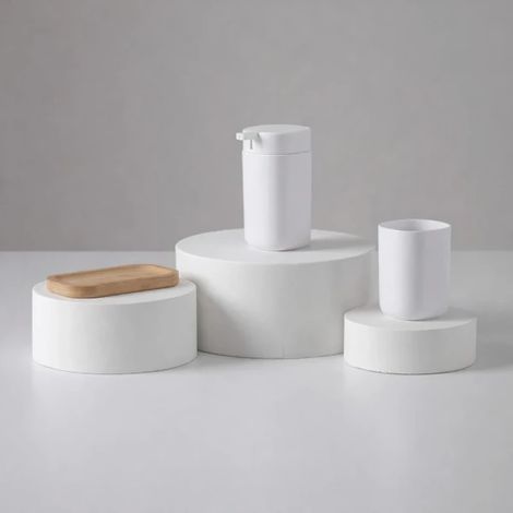 Set 3 pezzi accessori bagno Taki Feridras bianco