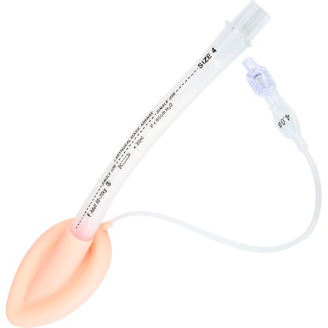 Masque laryngé jetable adulte enfant, outil d'anesthésie voies respiratoires pour laryngoscope 4.0. (1/5)