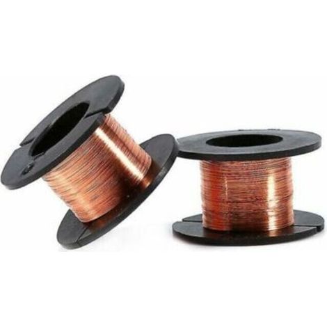 5 Stück 0,1 mm emaillierter Kupferdraht, Wickeldraht zur Reparatur, Länge 12 m (1/4)