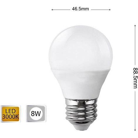 Lampadina Led 8w Lampadine A Sfera Luce Calda E27 8 W G45