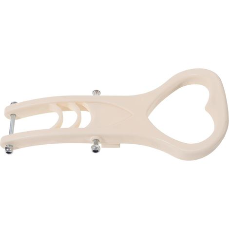 Manche de rechange pour balai à franges, 8 cm, en plastique beige clair, compatible les balais à franges éponge pour le nettoyage intérieur (1/5)