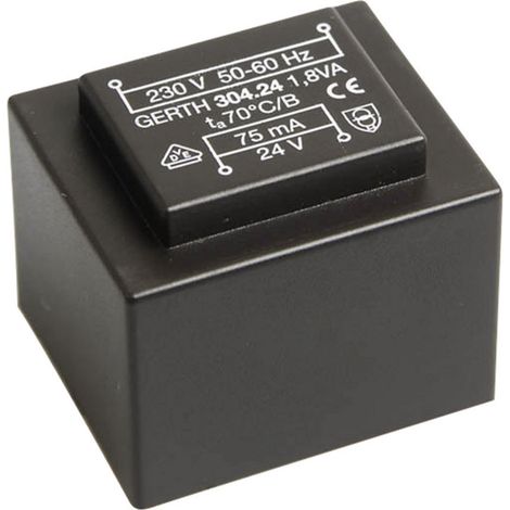 Gerth PT303002 Printtransformator 1 x 230 V 2 x 15 V/AC 1.80 VA 60 mA (1/3)