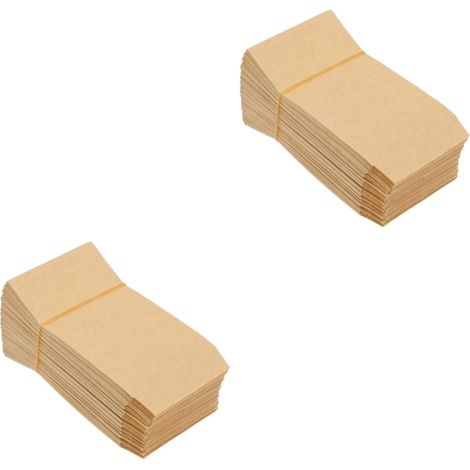 200 sacs à graines en papier kraft vintage pour le stockage du riz et du maïs, idéaux pour les collectes de fonds. (1/5)