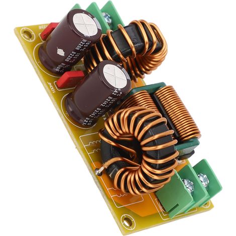 Filtre EMI 20 A, carte de filtre d'alimentation CC EMC, suppresseur de bruit LC, filtre passif (1/5)